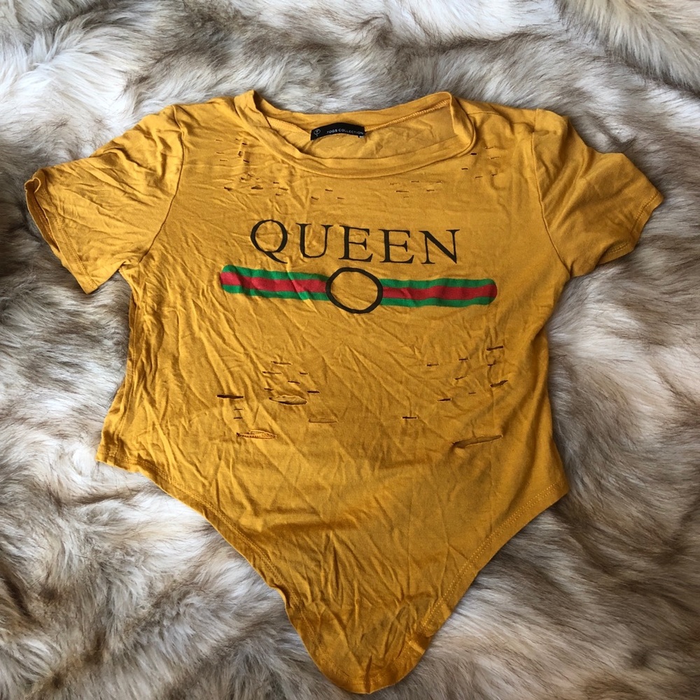 Tie front crop tee
